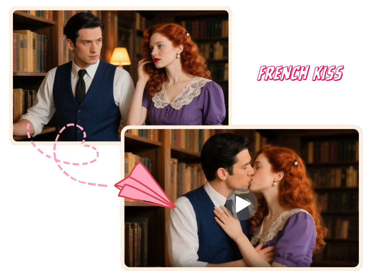 Create Realistic Scenes with AI French Kiss Generator