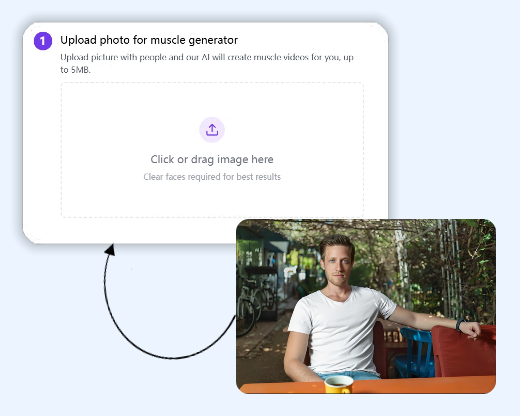 Step 2: Upload Photo for AI Muscle Generator